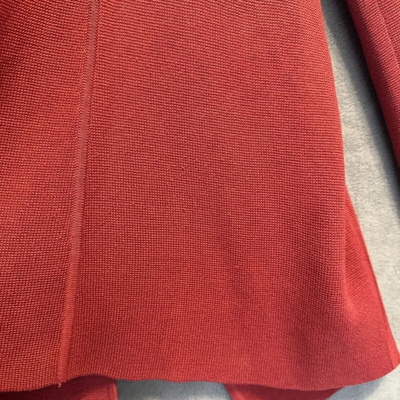 Eileen Fisher Open Front Knit Cardigan Sweater Red Size Medium Mature Casual - Picture 7 of 7